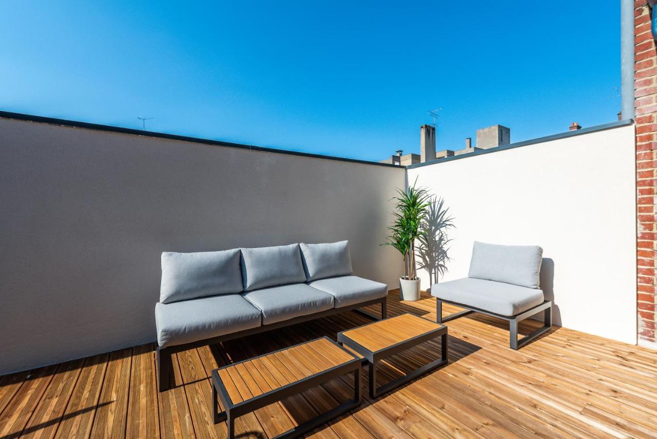 Downtown Rooftop - Centre Ville - Wifi - Terrasse - Netflix Amiens Exterior photo