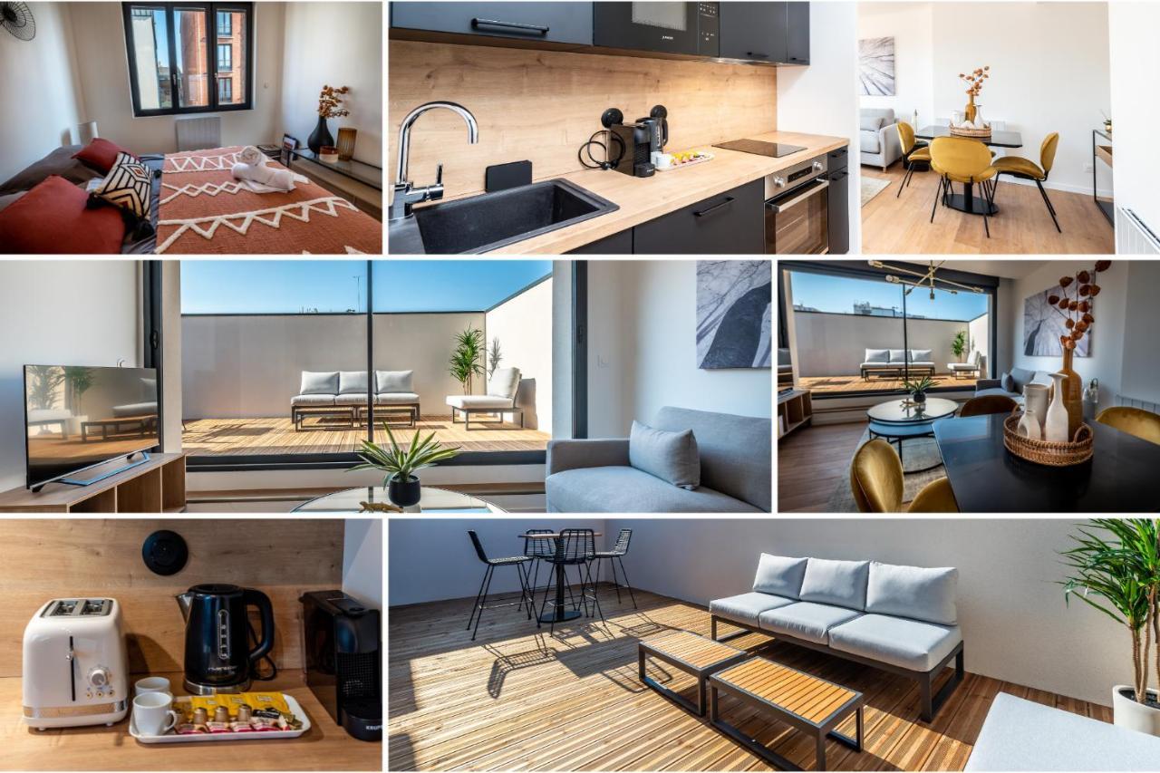 Downtown Rooftop - Centre Ville - Wifi - Terrasse - Netflix Amiens Exterior photo